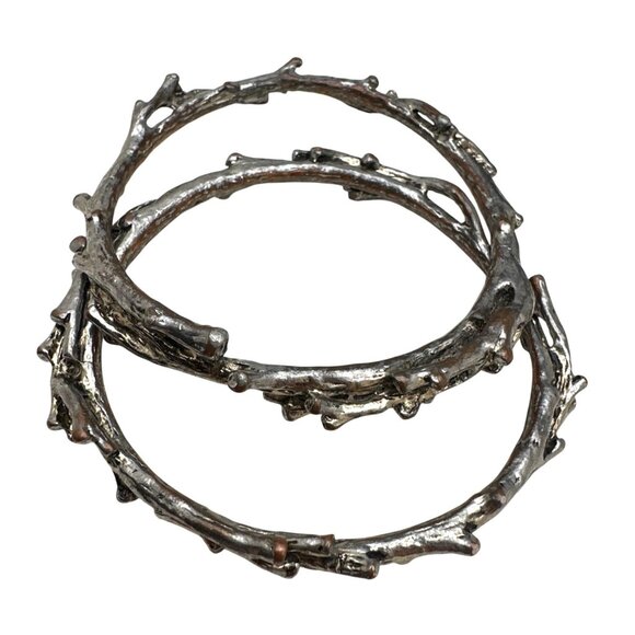 Twig Branch Vine Bangle Bracelets Two Toned Nature Inspired - Picture 4 of 8